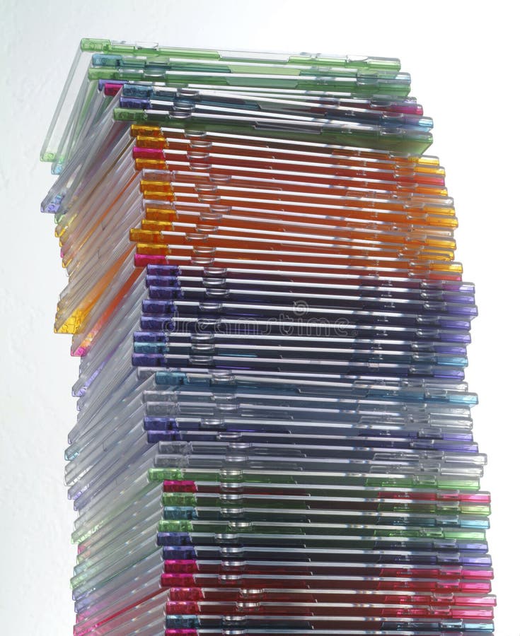 Stack of CD jewel boxes stock photo. Image of boxes, jewel 5560382