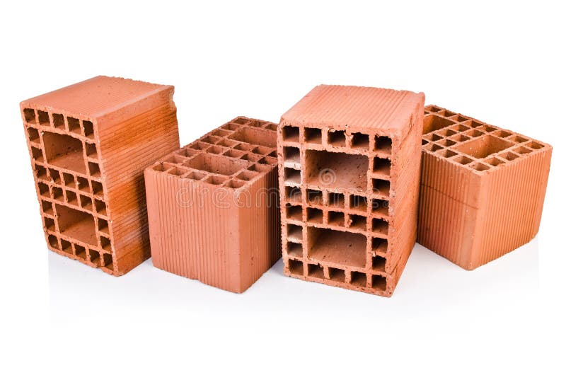 Stack of clay bricks stock image. Image of white, clay 38889349