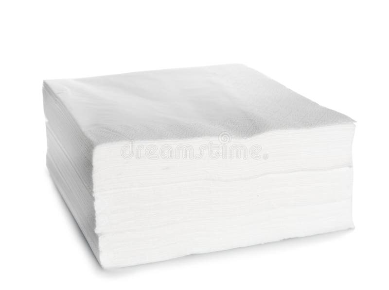Stack of Clean Paper Napkins Stock Image Image of restaurant