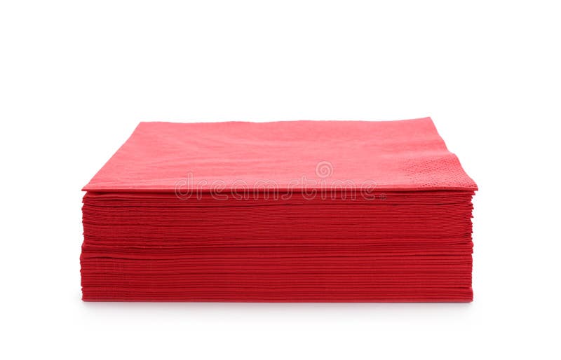 Stack of two napkins. stock image. Image of clipping 28341987