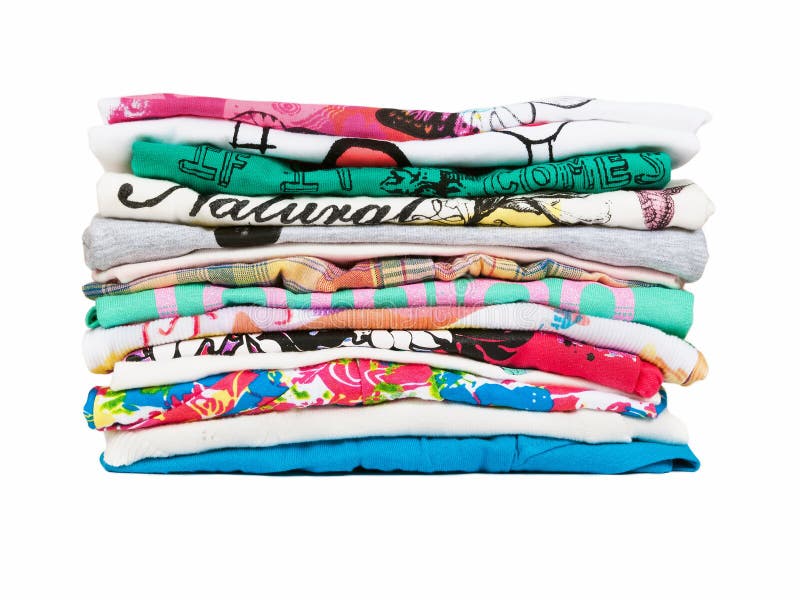 Stack of clothes stock image Stack of clothes stock image