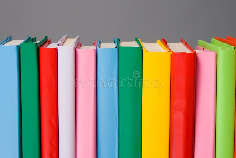 Stack of colorful books