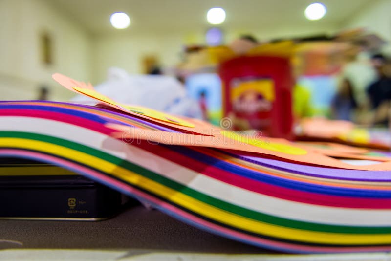 Stack of Colorful Craft Paper Stock Photo Image of variation