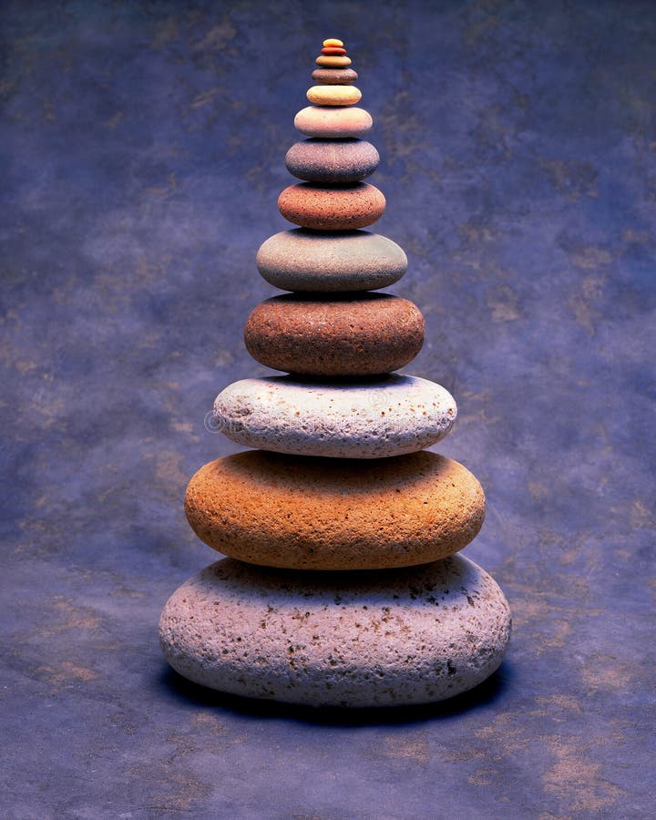 Stack of Colorful Stones