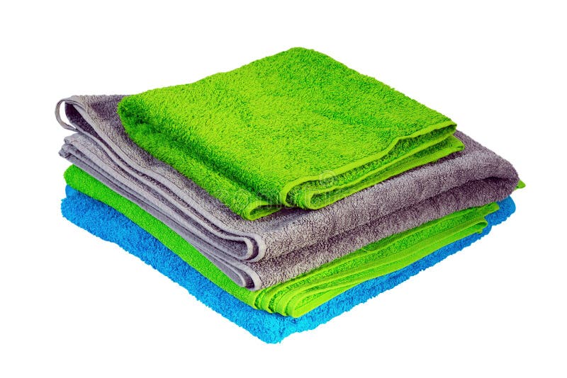 Stack of colorful towels