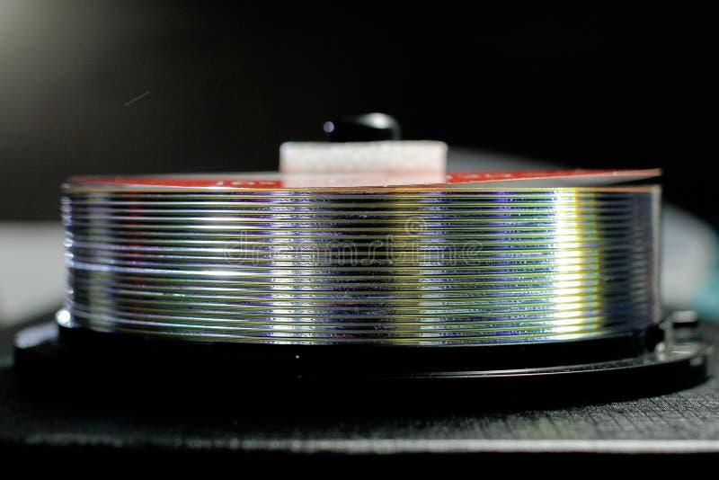 A Stack of Compact Discs stock images
