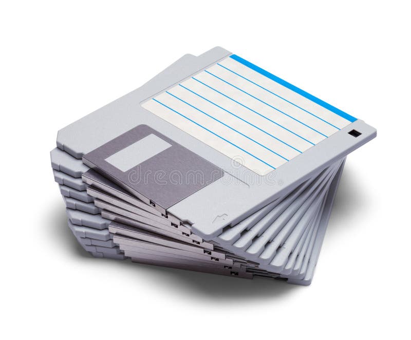 Stack of Computer Disks stock image. Image of label 108543713