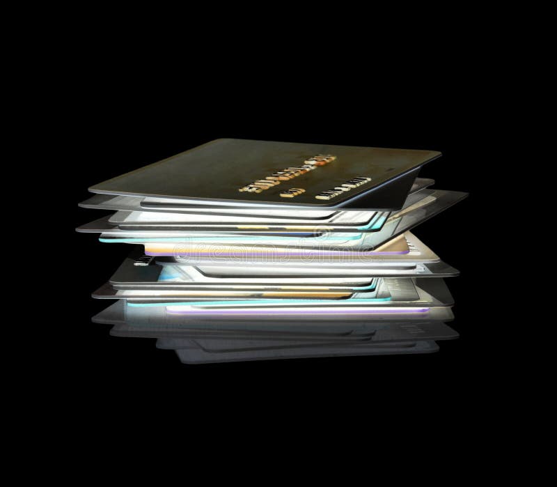 Stack of credit cards