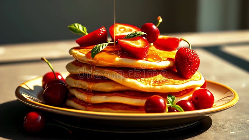 Easy and Healthy Honey Pancakes - Food From Portugal