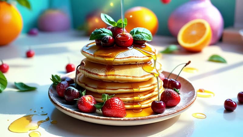 Honey pancakes - Nutmeg and Vinegar