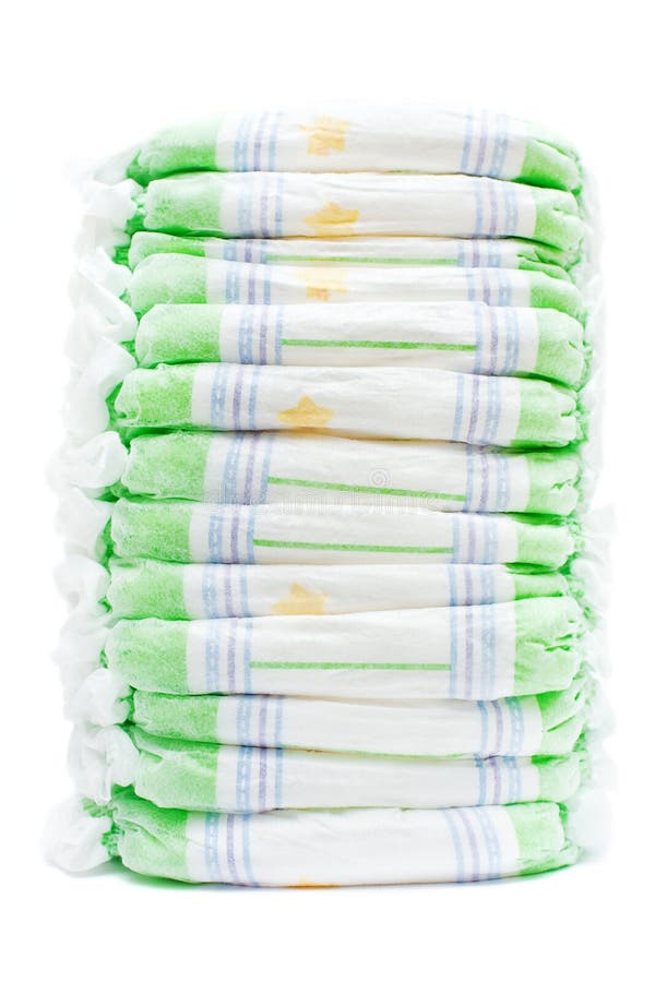 Stack of diapers