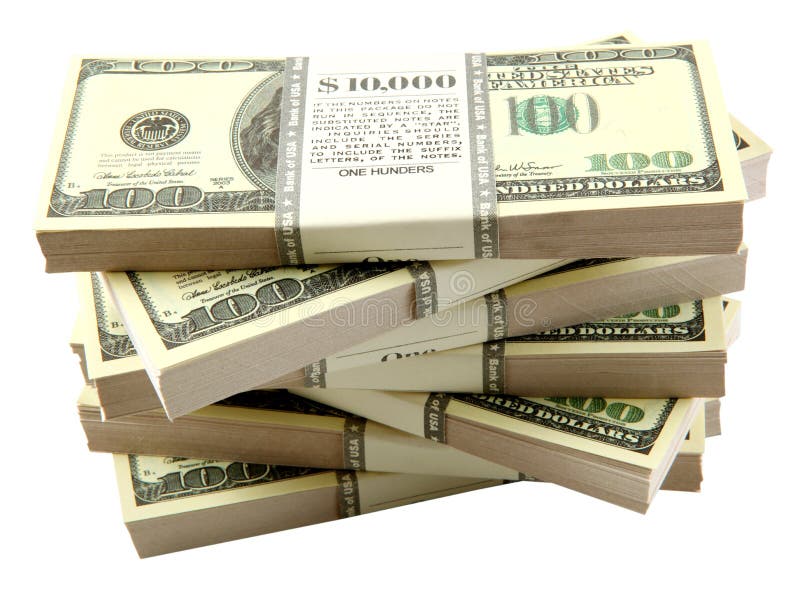 Download Stack of dollars stock photo. Image of large, business - 10251566
