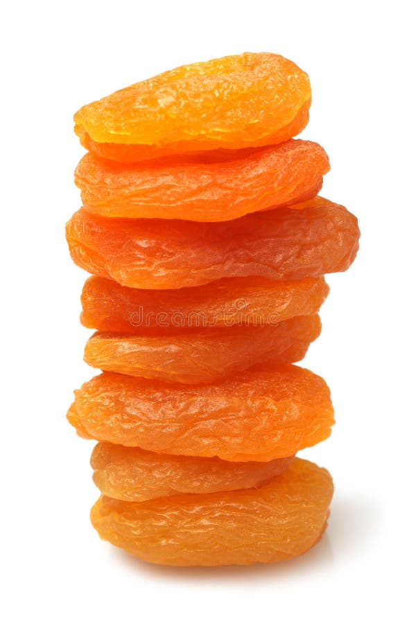 Stack of dried apricots stock image. Image of eating 54845467