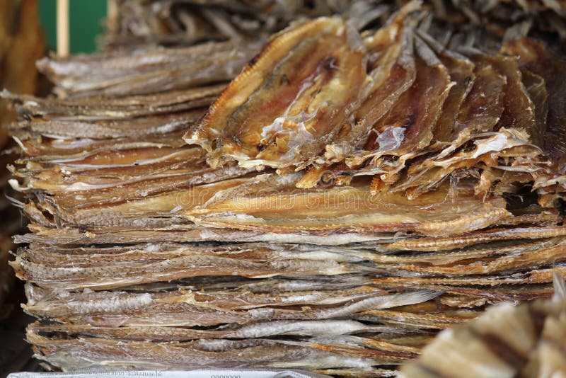 Stack of Dried fishes stock image. Image of hungry, crispy 18830401