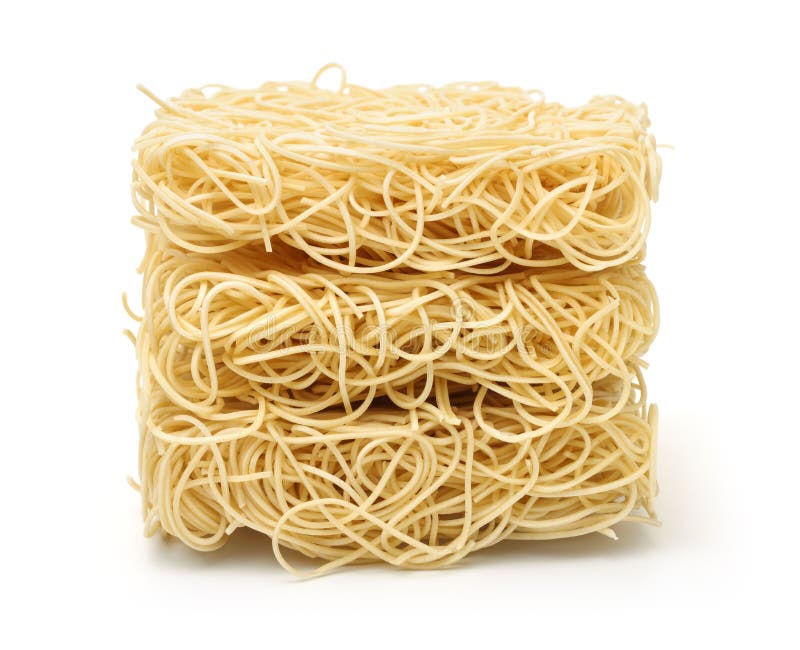Stack of dry uncooked ramen noodles royalty free stock images Stack of dry uncooked ramen noodles royalty free stock images