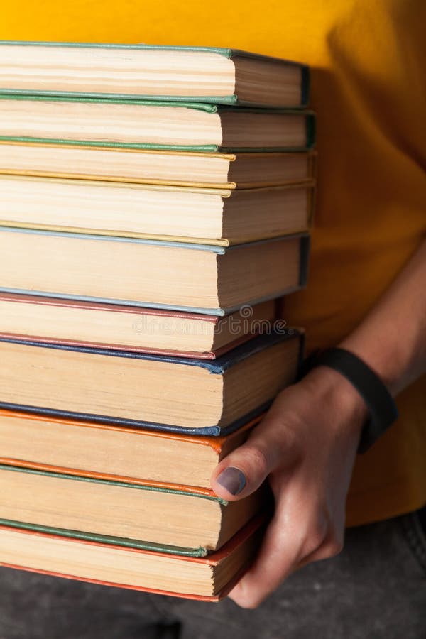 Stack of education books, exam concept stock images Stack of education books, exam concept stock images