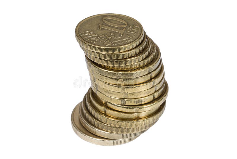 Pile of Bronze Euro Cent Coins Stock Image Image of currency, heap 107381429