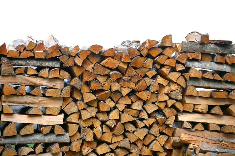 Stack of firewood. big pile of firewood for furnace, background.