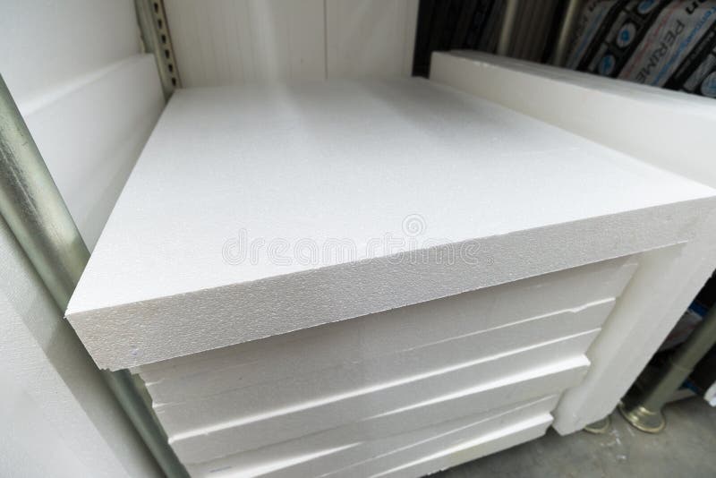 stack of foam plastic for insulation stock photography stack of foam plastic for insulation stock photography