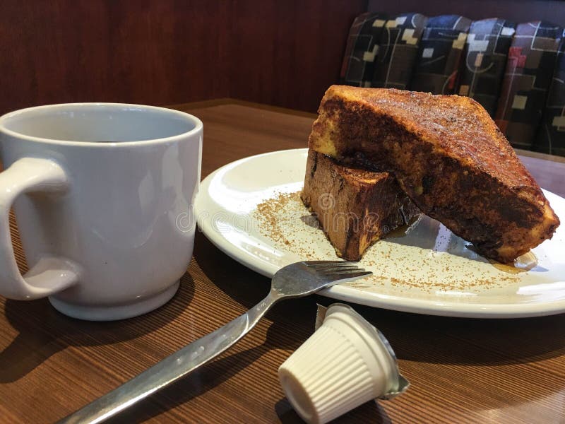 Stack of French Toast and Coffee Stock Image Image of beverage