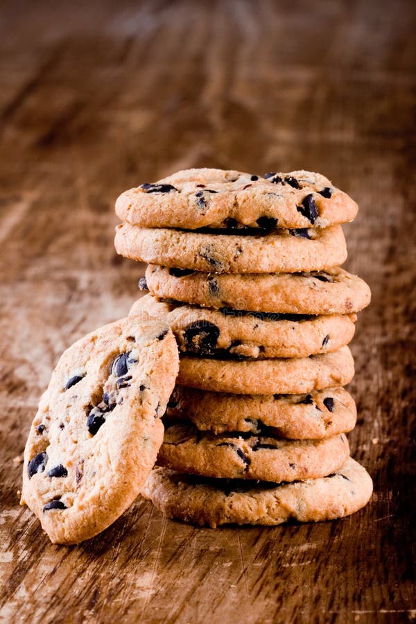 Stack of fresh baked cookies