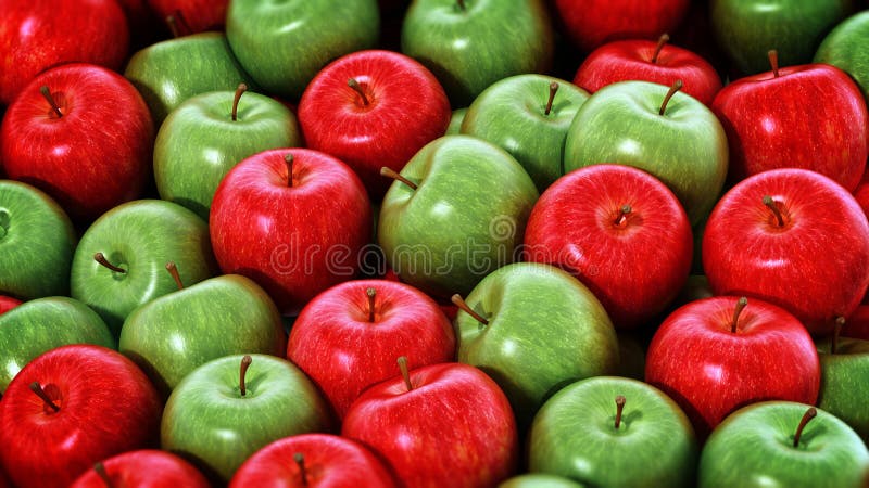 https://thumbs.dreamstime.com/b/stack-fresh-green-red-apples-d-illustration-282628346.jpg