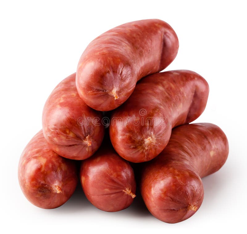 Stack of Fresh Juicy Sausages Stock Image Image of uncooked, meat