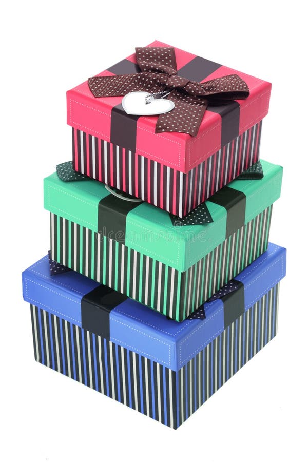 Stack of Gift Boxes stock photo. Image of white, gift 12991866