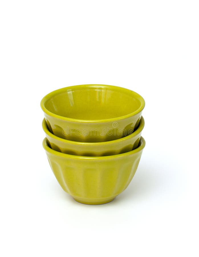 Stack of green bowls stock photo. Image of color, bowl 36446040