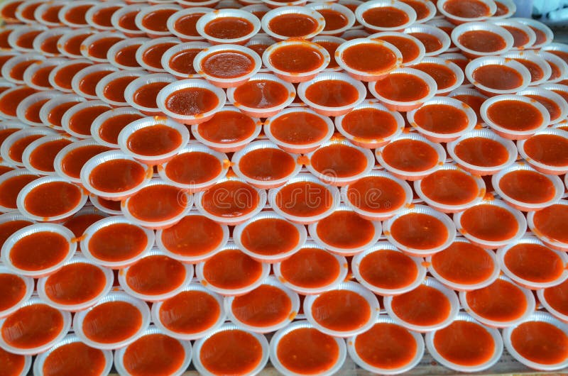 Stack of hot chili paste stock photo. Image of appetizer 85261682