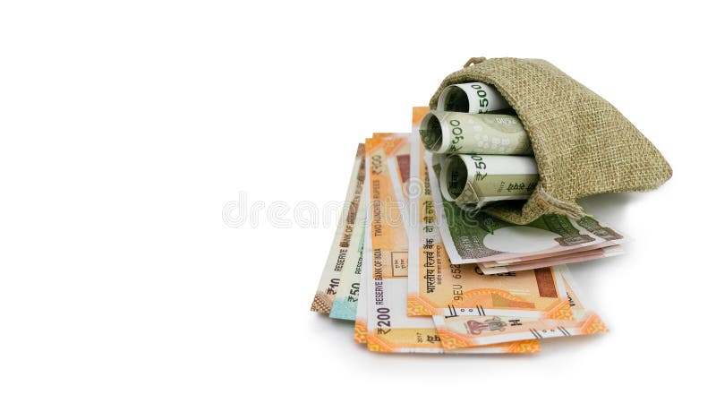 Indian Currency with Purse, Two Thousand and Five Hundred Rupees, Credit  Debit Card, Save Money New Currency Stock Photo - Alamy