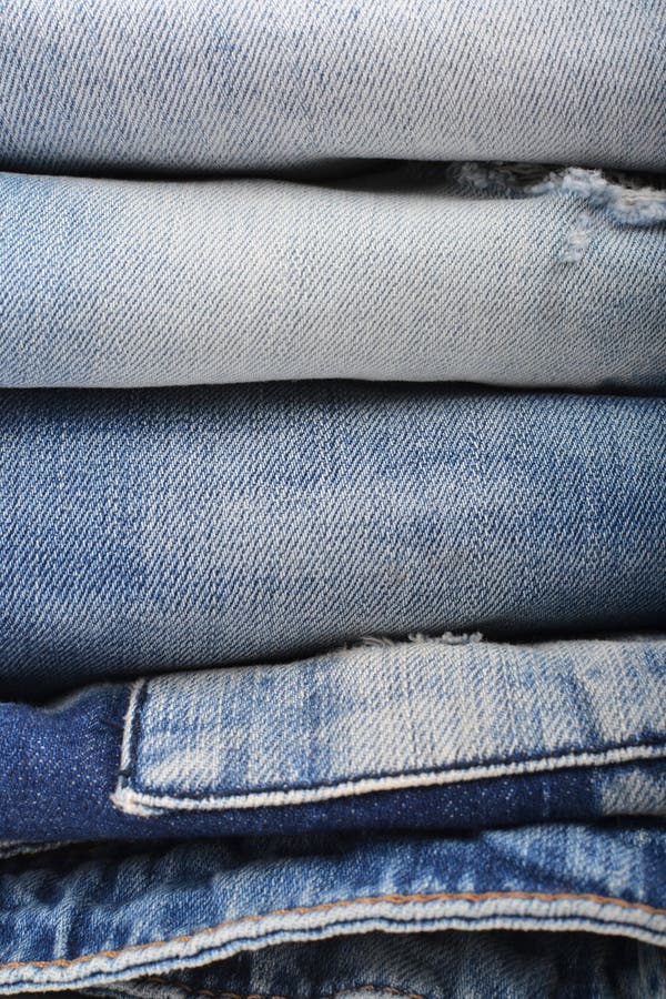 Stack of jeans stock photo. Image of wear, border, fabric - 31577260