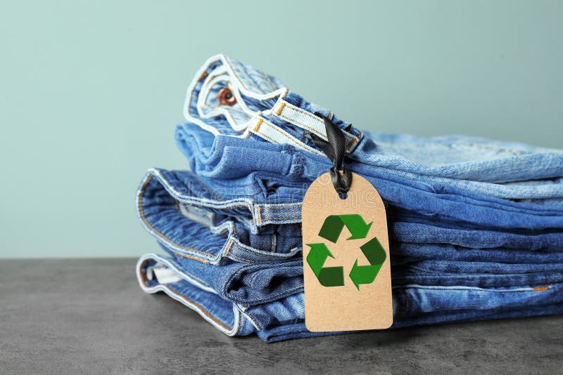 Stack of jeans stock image. Image of blue, denim, pile - 11534463