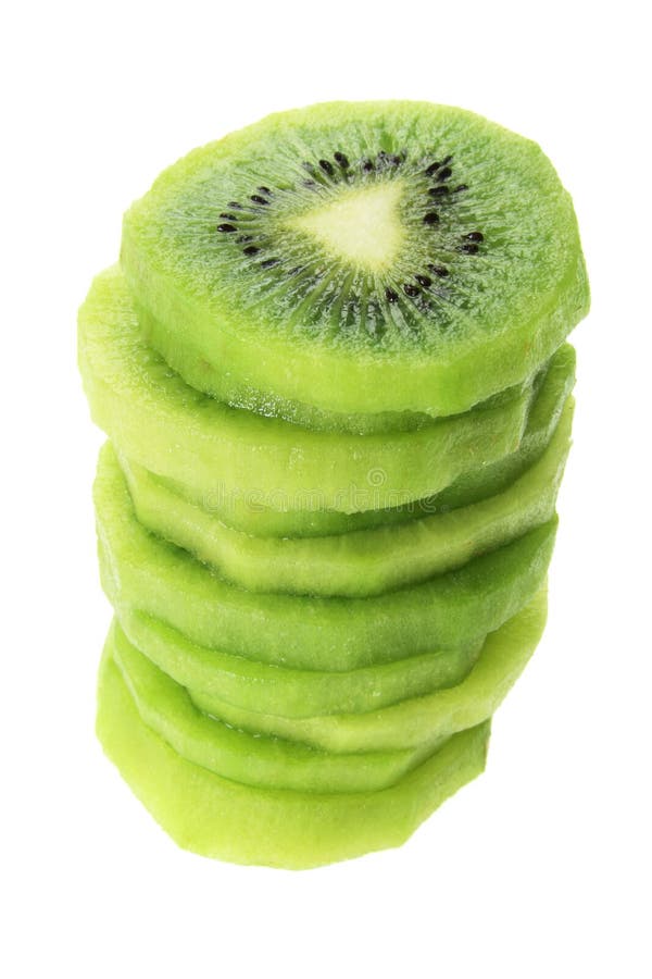 Stack of Kiwi Fruit Slices stock image. Image of kiwifruit 19394501
