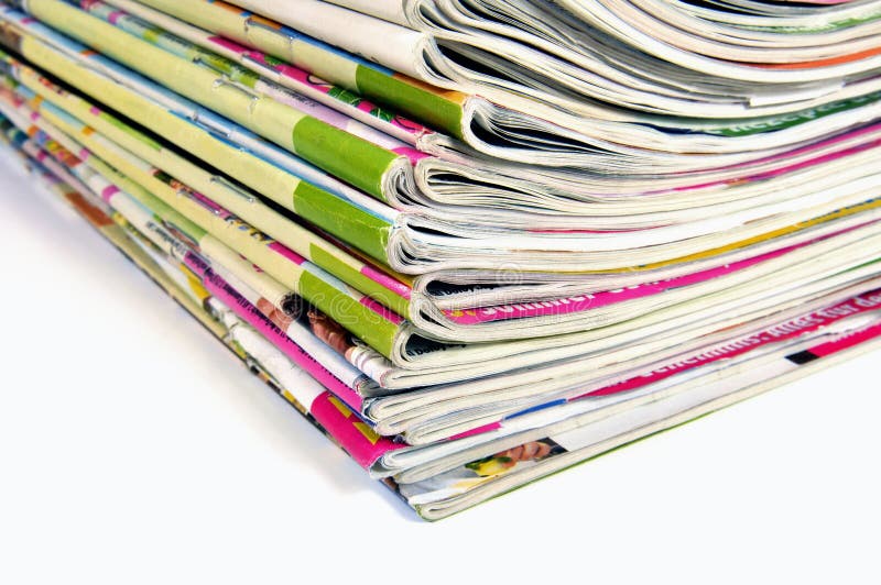 Stack of magazines