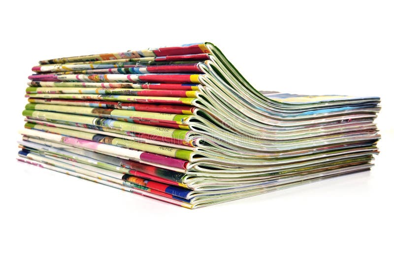 Stack of magazines