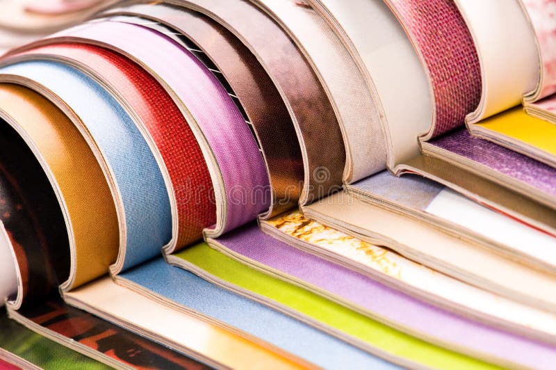 Stack of magazines royalty free stock images