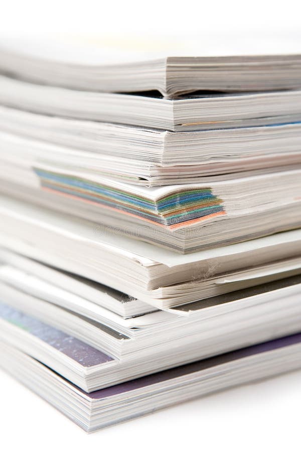 Stack of Magazines royalty free stock photography