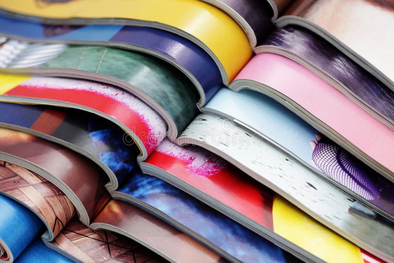Stack of magazines stock photos Stack of magazines stock photos