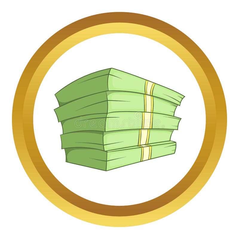 Stack of money vector icon stock vector. Illustration of icon - 83612187