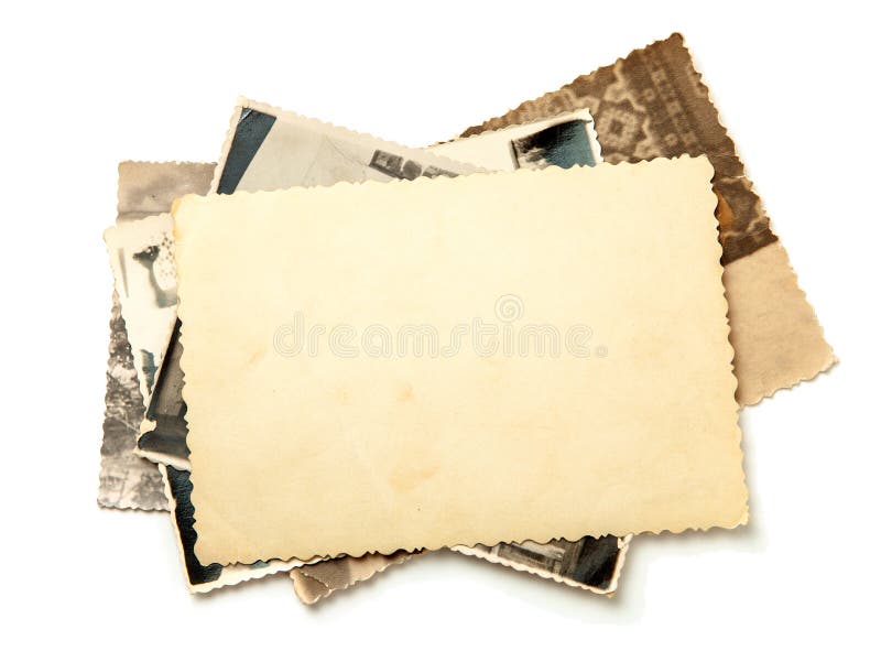 Blank old yellowed paper mockup for vintage photos or postcards Stock Photo  by ©viktoriya89 255354354