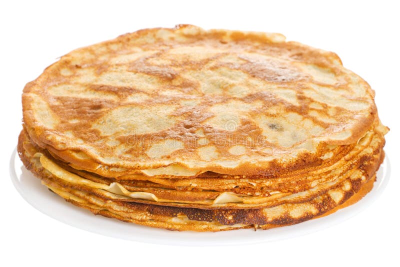 Stack of pancakes stock photo