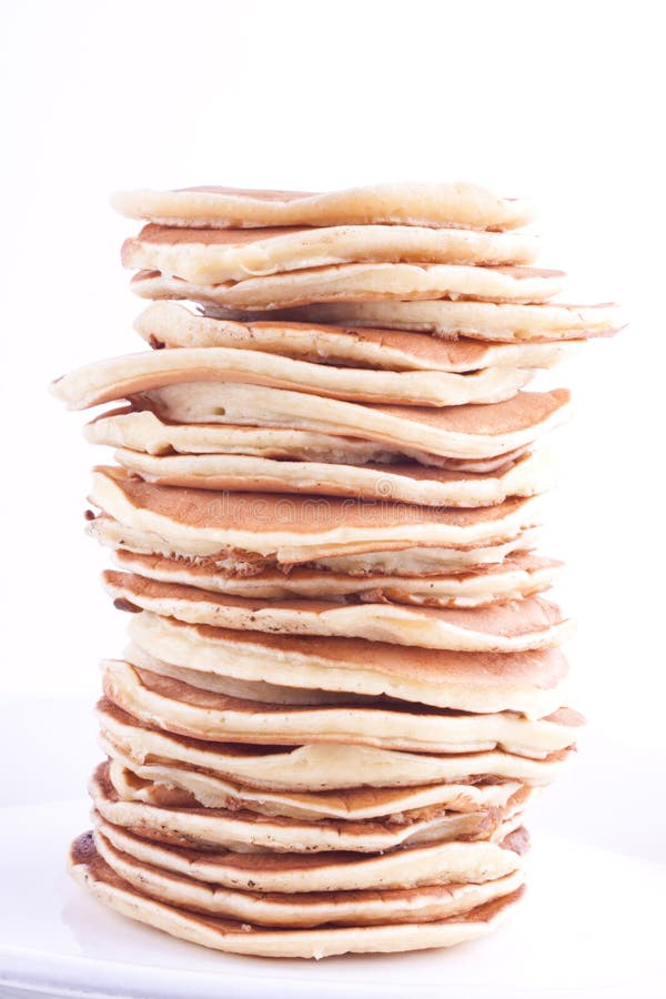 Leaning tower of pancakes stock photo. Image of hungry - 1737114