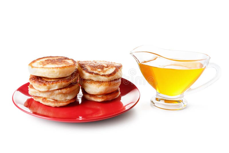 Stack of Pancakes, Syrup Isolated on White Background Stock Image Image of culinary, clear