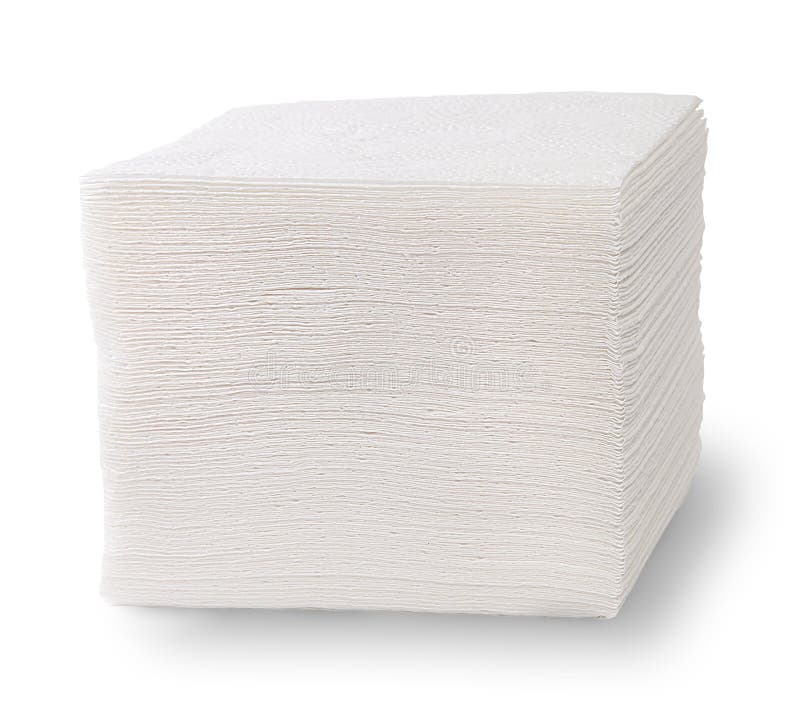 Stack of Paper Napkins stock photo. Image of paper, food 36051220