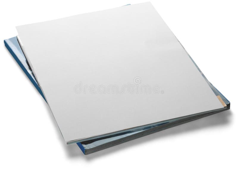 Stack of papers and magazines with a blank cover stock photo Stack of papers and magazines with a blank cover stock photo