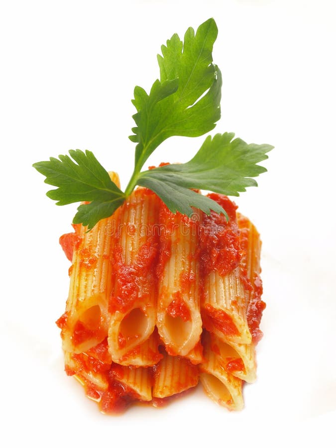 Penne Pasta in Tomato Sauce Stock Photo Image of italian, healthy