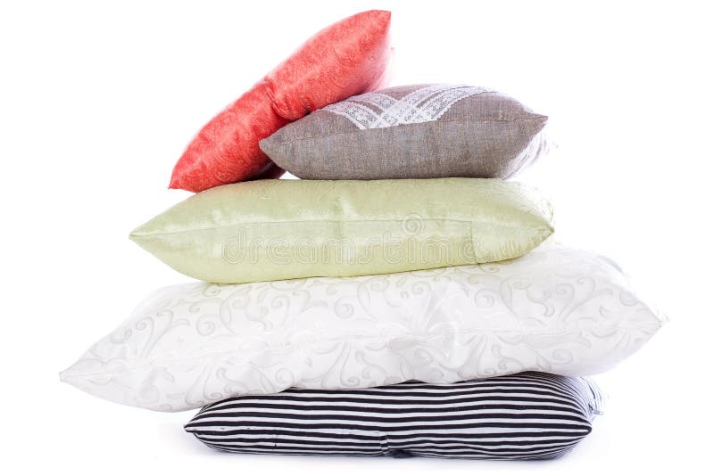 Stack of pillows stock photo. Image of softness, decoration 33940964