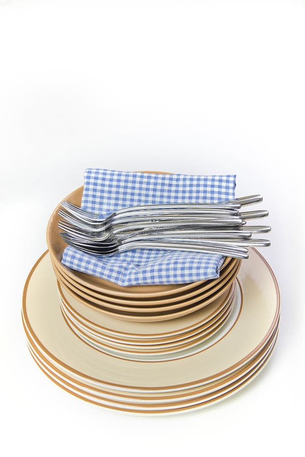 Stack of plates stock photo. Image of large, cater, empty - 25944636