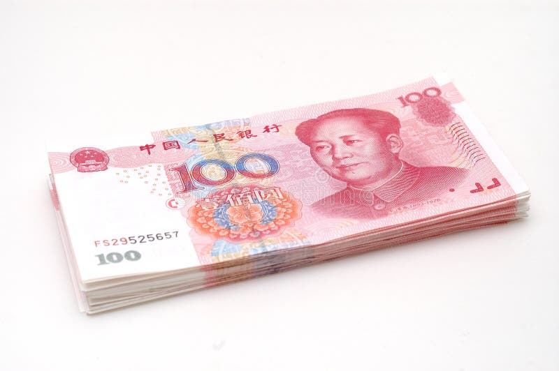 Stack RMB cash